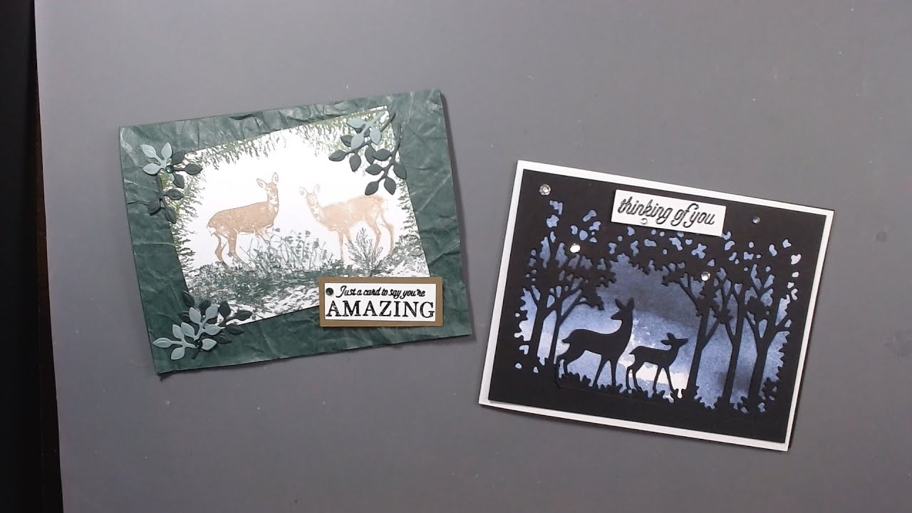 New 2022 StampinUp Catalogue using Grassy Grove stamp and die set introducing a new stamp technique