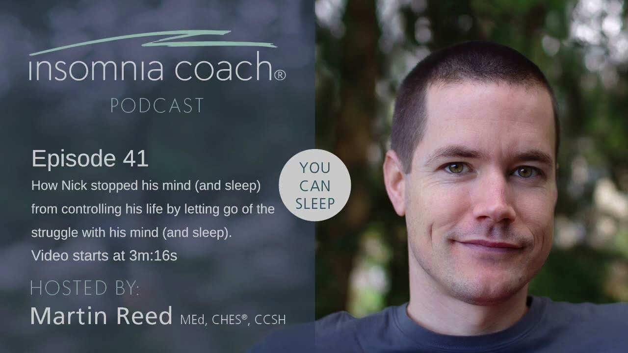 How Nick stopped his mind (and sleep) from controlling his life by letting go of the struggle (#41)