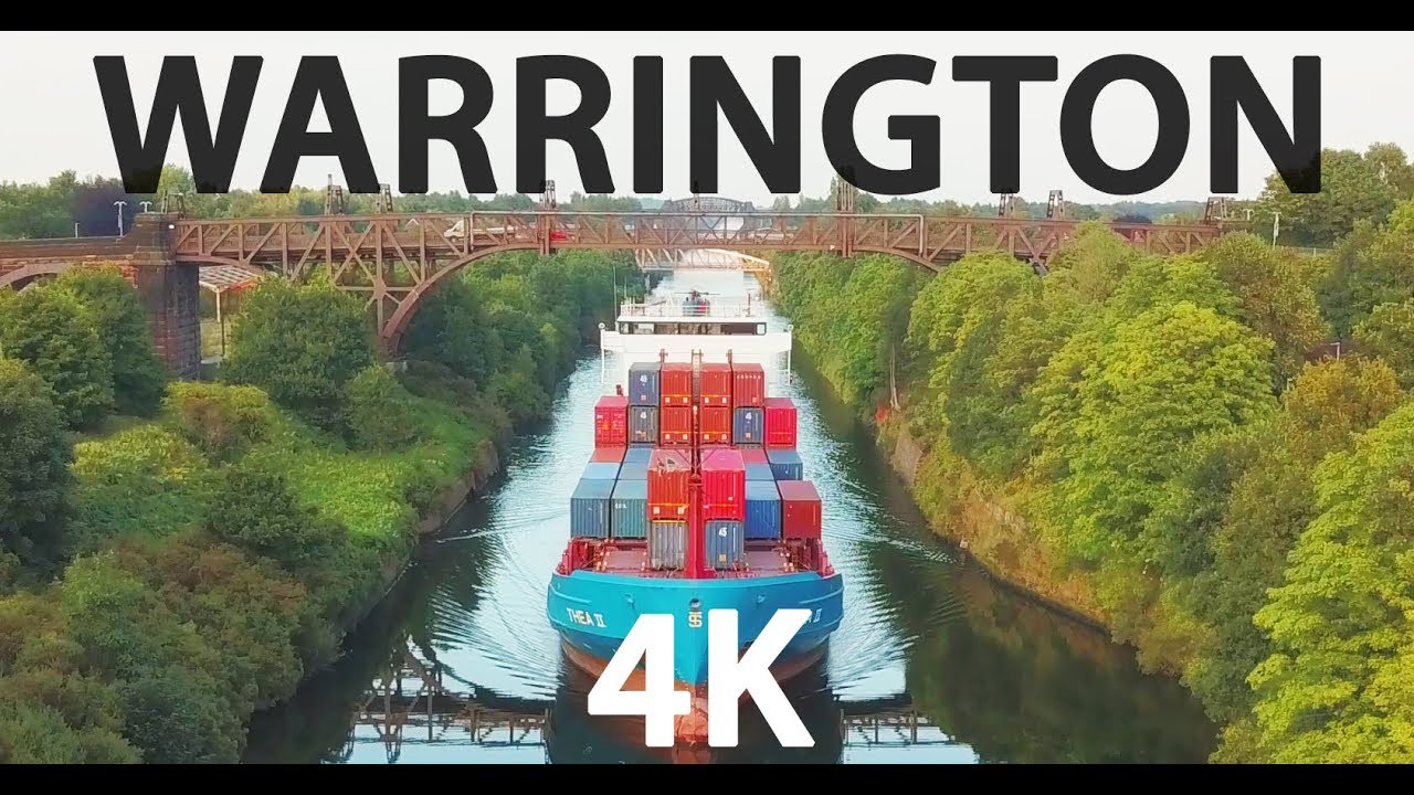Warrington by Drone in 4K