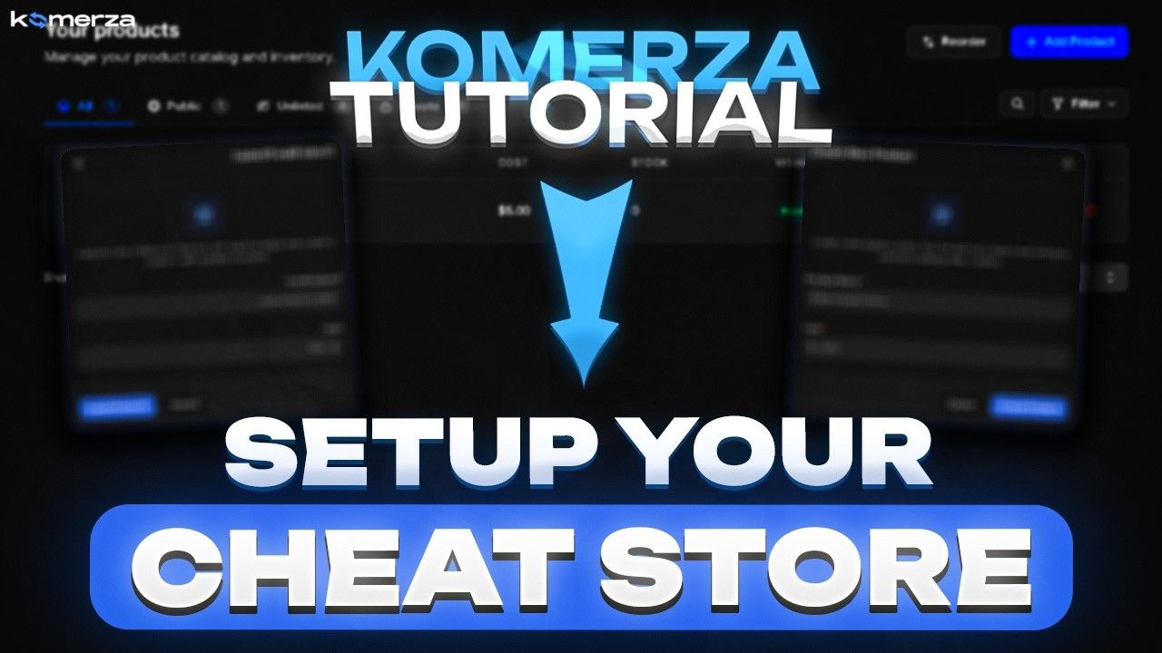 How to setup your Cheat Store using Komerza.com