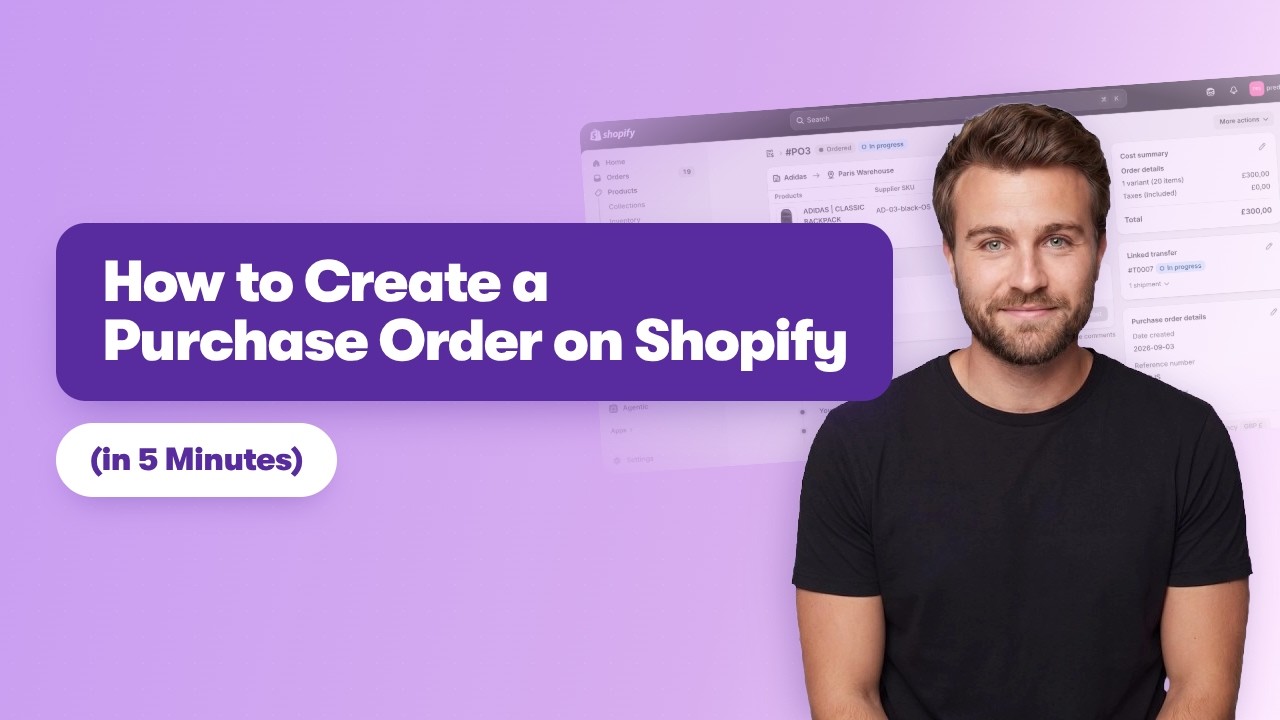 How to Create a Purchase Order on Shopify (Step-by-Step)