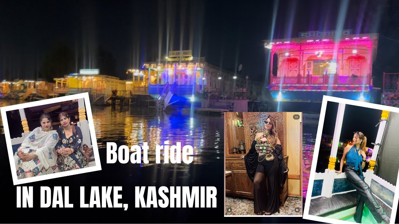 Dal lake Kashmir 🛶 houseboat me full enjoy 😉@Vlogger isha