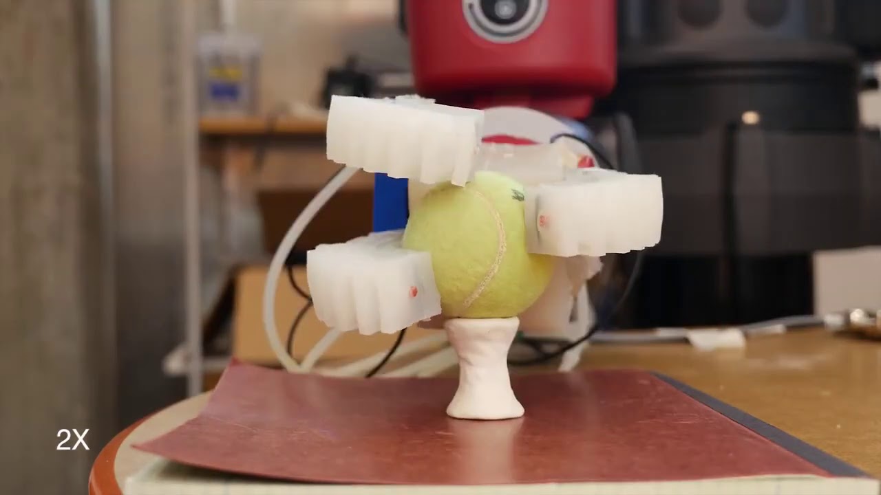 Robust proprioceptive grasping with a soft robot hand