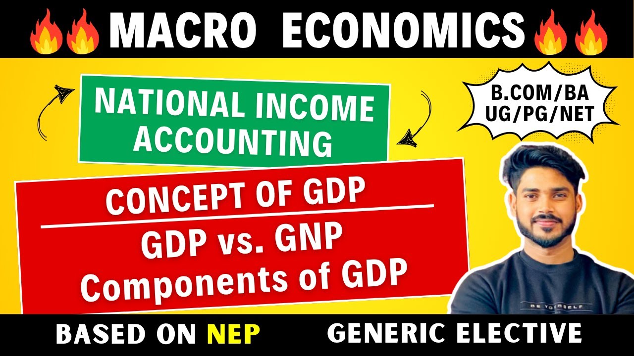 What is GDP? | Its components |GDP vs GNP | Introductory Macroeconomics  | GE, BA, Bcom H, Bsc, DU