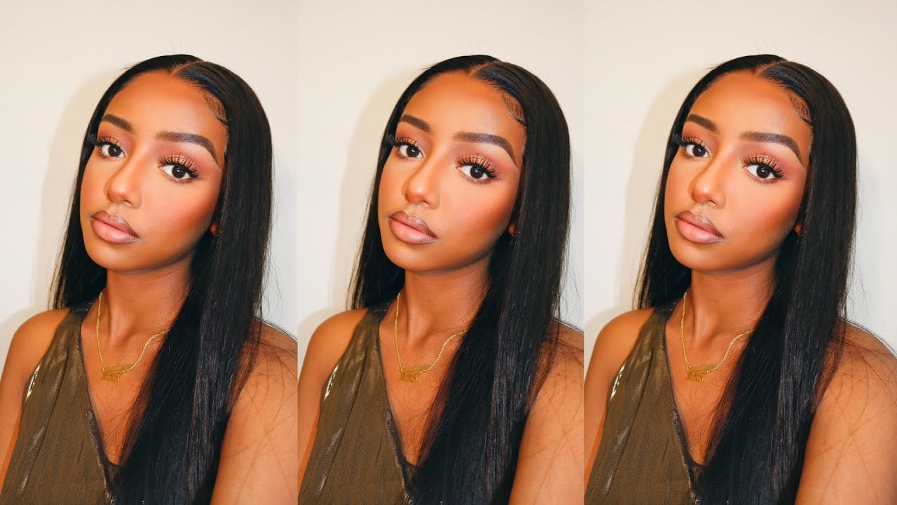 NEW YEARS EVE GRWM | Best Affordable Straight Lace Frontal Wig  & Makeup | ft. AliPearl Hair