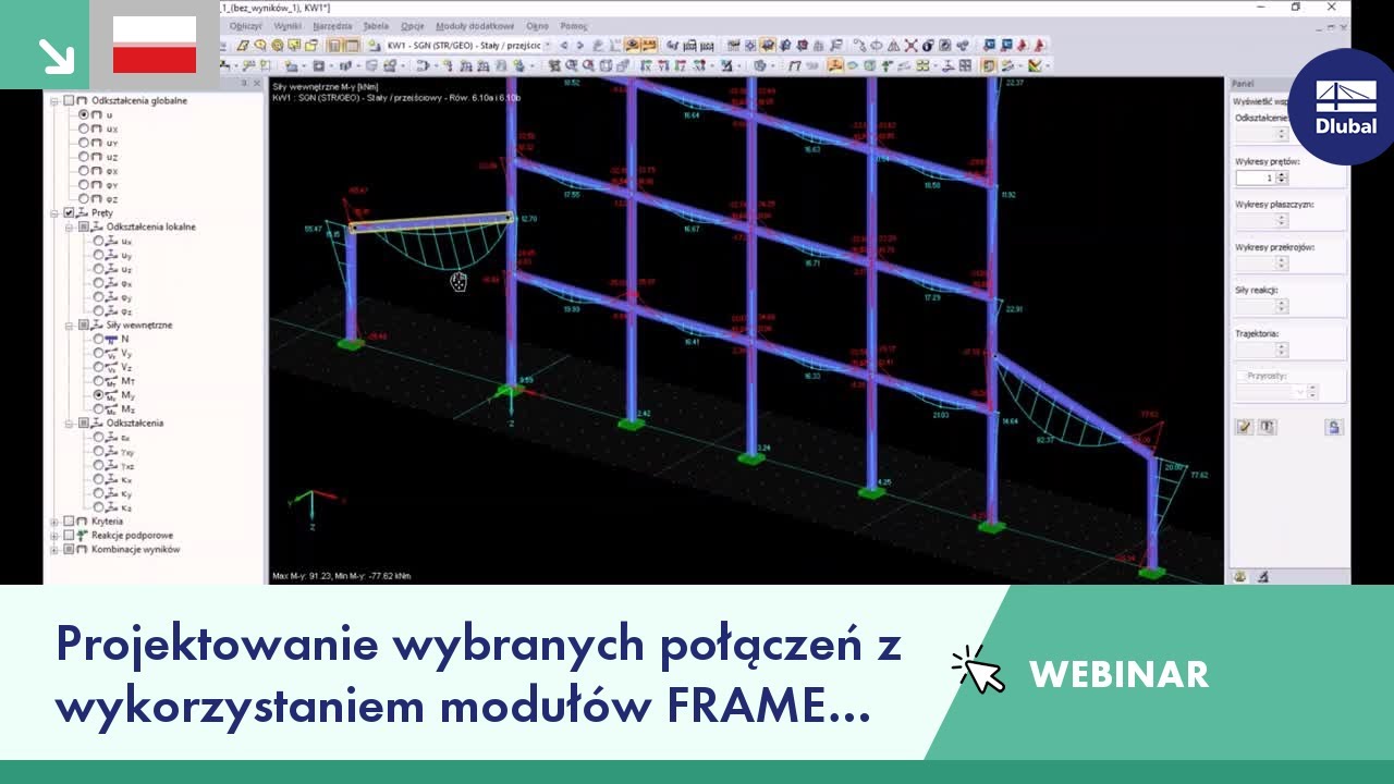 Projektowanie wybranych połączeń z wykorzystaniem moduł&oacute;w FRAME JOINT Pro i JOINTS