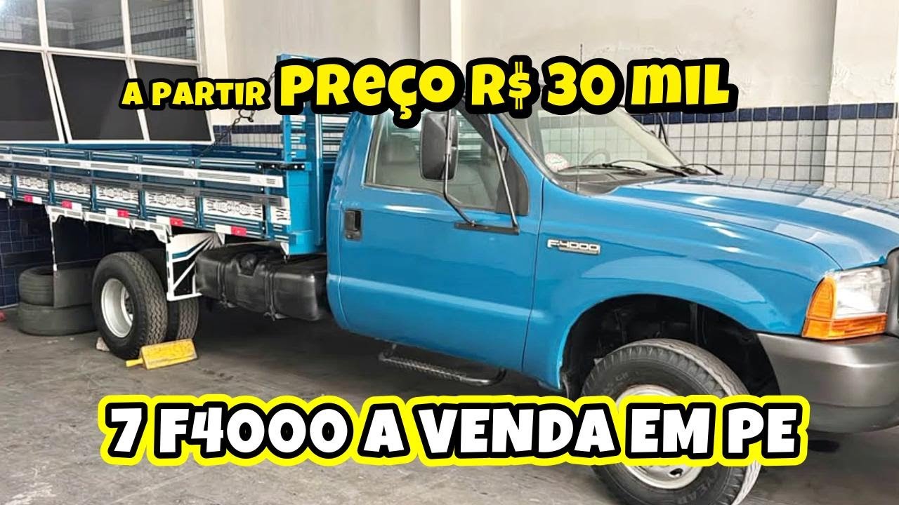 A VENDA 7 F4000 DE PERNAMBUCO E PB A PARTIR DE R$ 30 MIL DEZEMBRO 2025 VEJA NO VÍDEO MAIS DETALHES