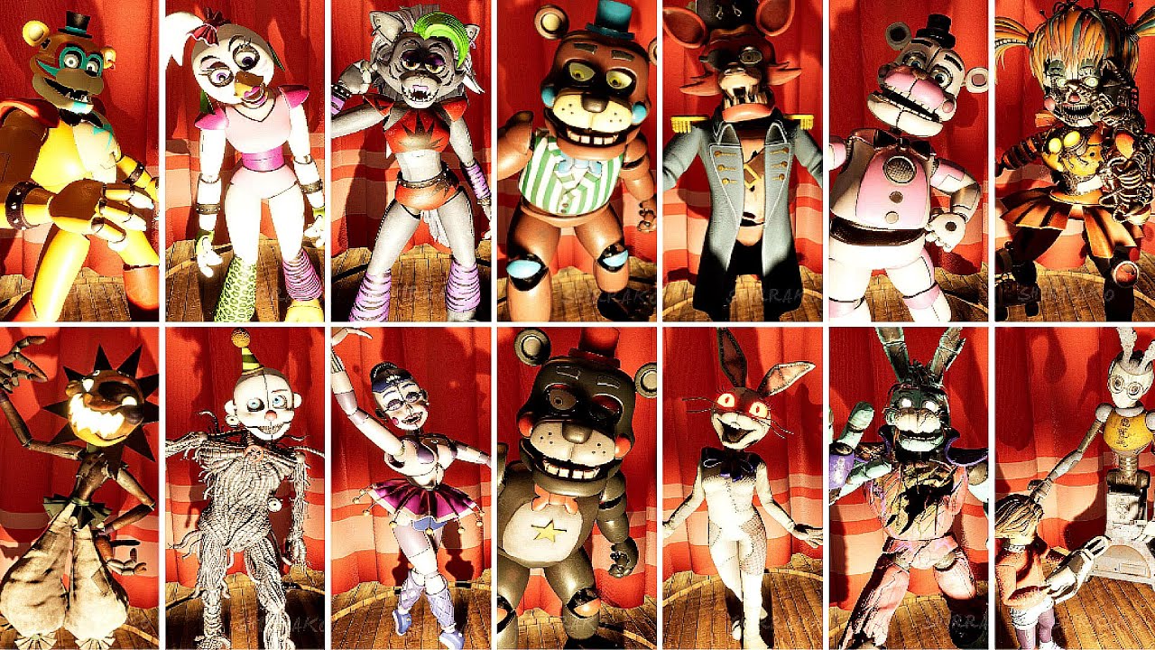 FNAF Help Wanted 2 - All Character Models Showcase (Animatronics Gallery)