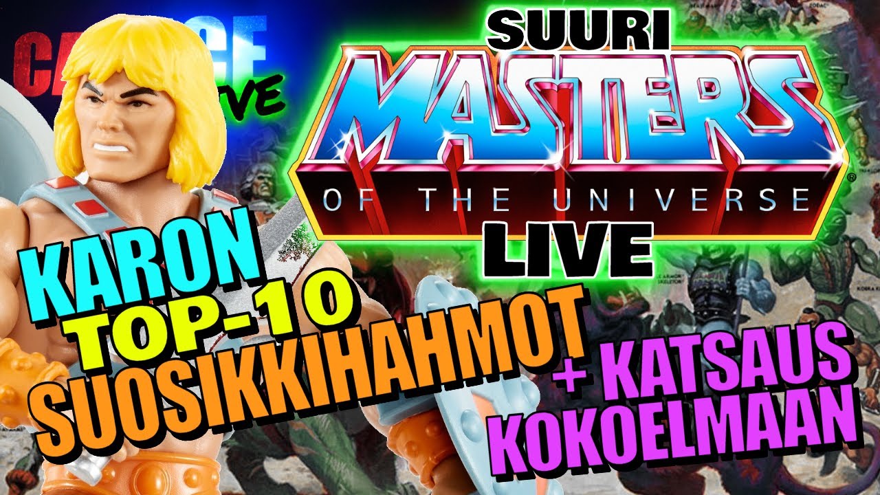 TOP-10 MOTU-hahmot [SUURI Masters of the Universe-LIVE!]