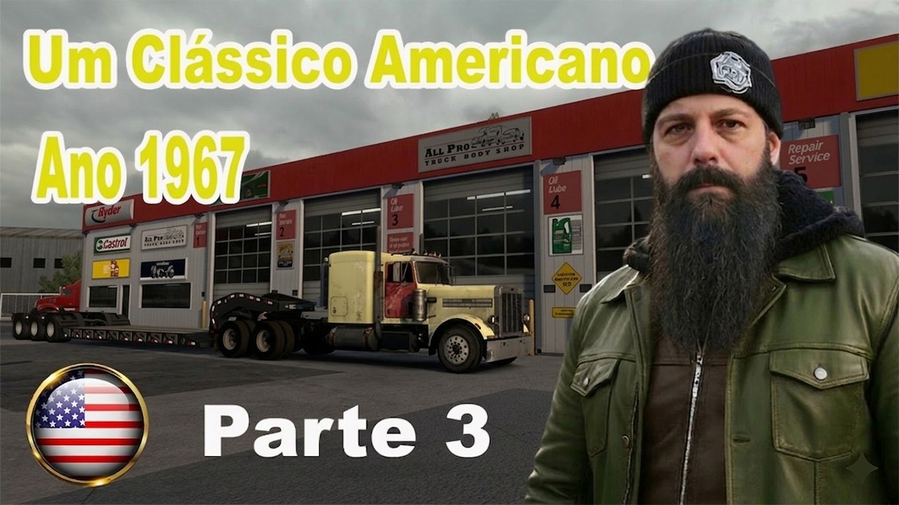 🔴🚨💎 Nas Estradas com um Peterbilt Old School  359 EXHD Flat Top 
