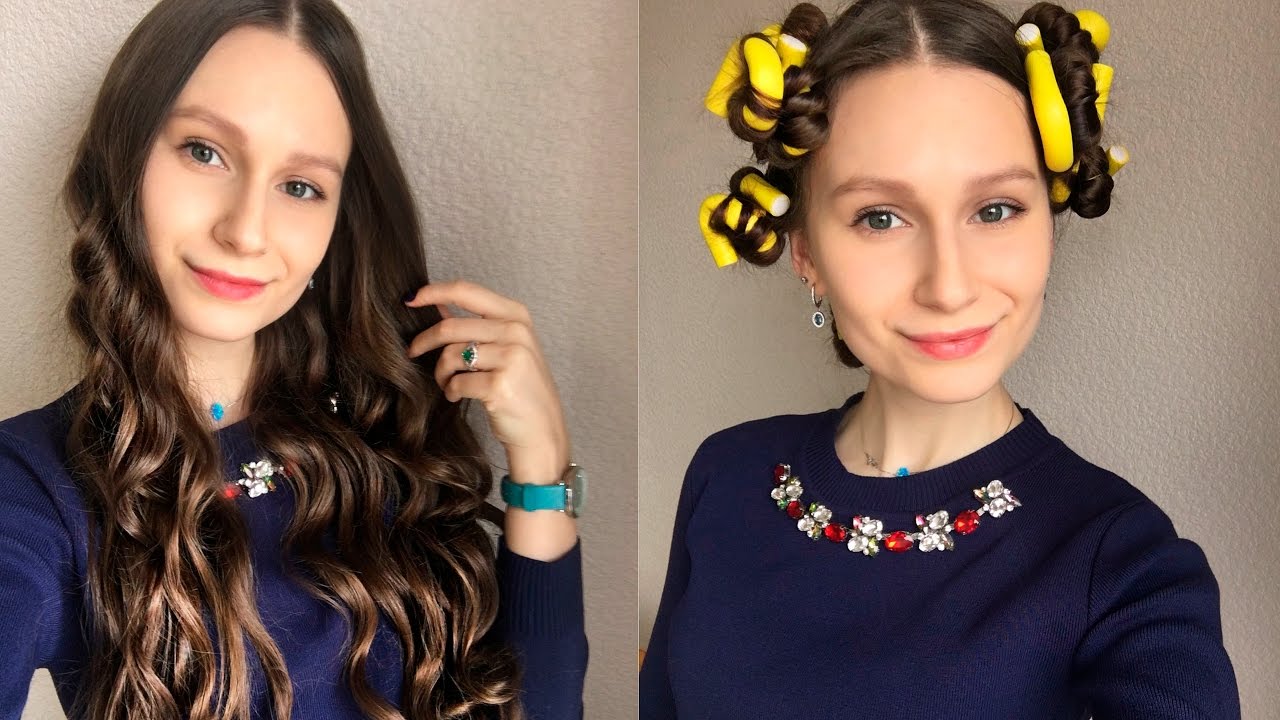Как накрутить волосы на бигуди - папильотки | How to wind the hair on the curlers