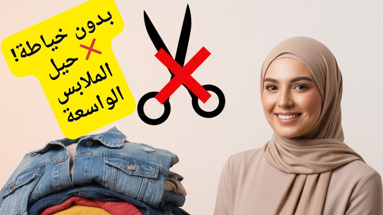 ​وداعاً للخياط! ✂️  حيل سريعة لتضييق أي قطعة واسعة بـ ٥ دقائق فقط! ⏱️