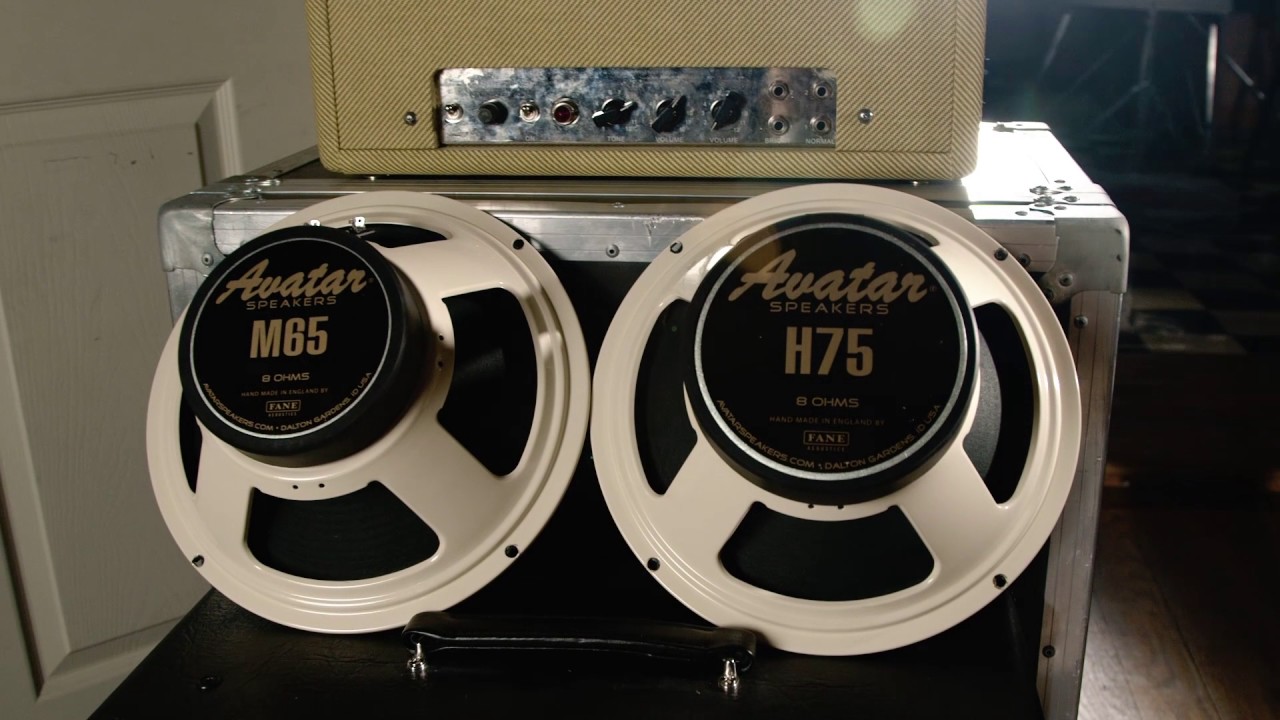 Avatar Speakers M65-H75 guitar speaker demo. Made in UK by Fane
