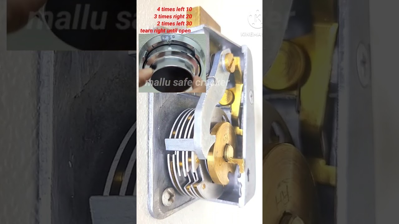 HOW TO OPEN A 3 NUMBER COMBINATION  CLOSE VIEW #mallusafecracker