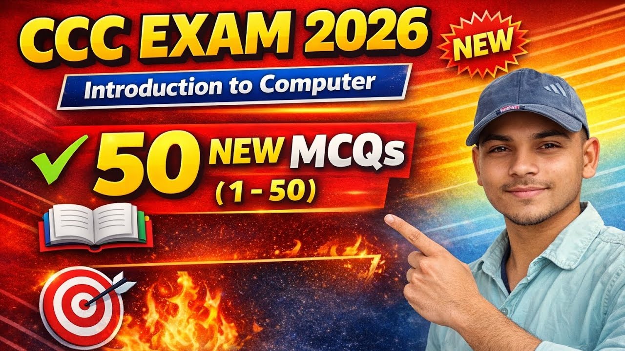 CCC EXAM 2025 important questions ❓ Top 50 important questions ❓ January 2026। Feb and March 
