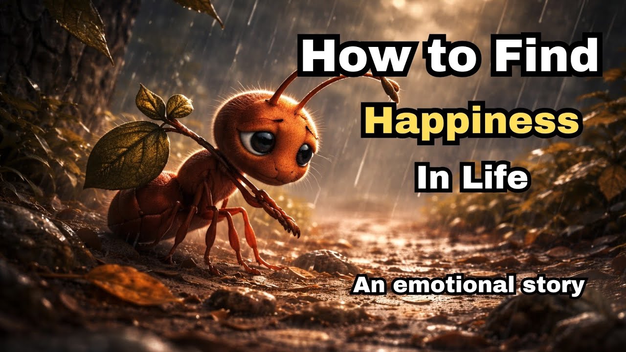 How to Find Happiness in Life | Motivational Story of an ant & an old man | Learn & improve English 
