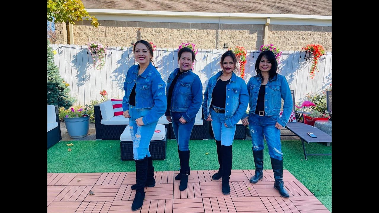 Dahil Sa'yo / Noel Gamboa- Line Dance Demo By The Angels Line Of New Jersey (Zhel,Che,Vicky & Gie)
