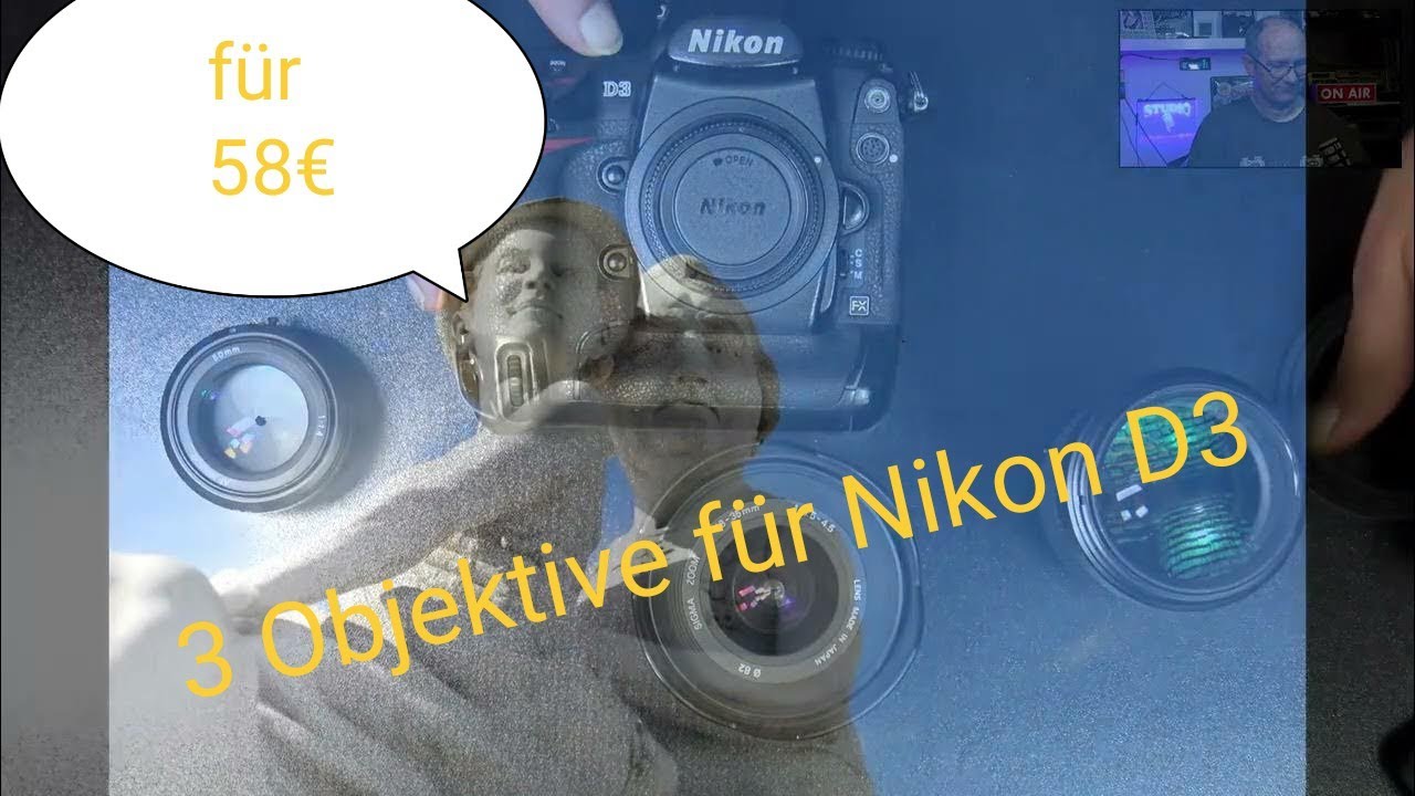 3 Objektive für die Nikon D3 für 58 Euro