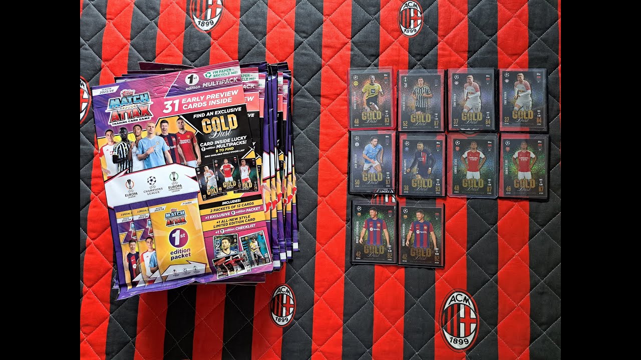 TOPPS MATCH ATTAX 23/24 -OTWIERAM 14 MULTIPACK&Oacute;W -ILE WPADŁO  KART GOLD DUST PO OTWORZENIU 40 SZTUK?