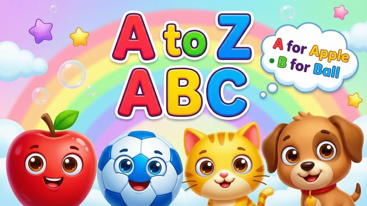 Learn A to Z Alphabet | ABC Learning Video for Kids