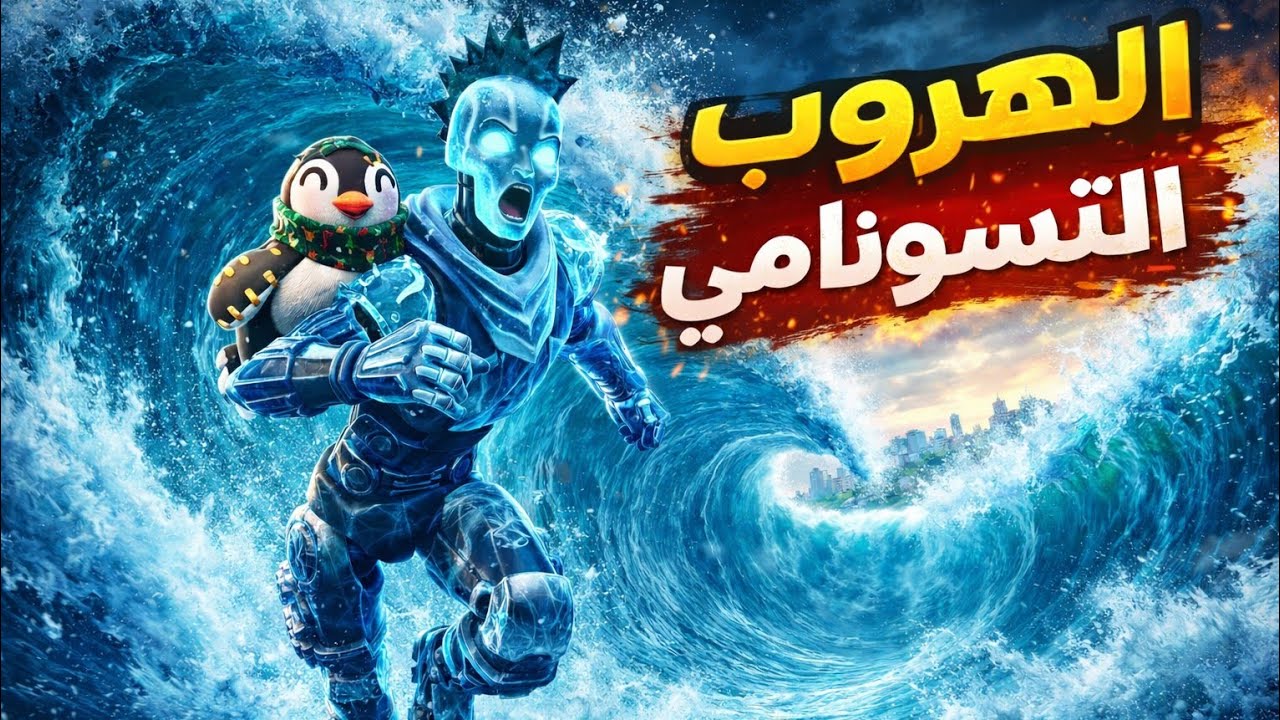 فورتنايت لعبت الهروب من التسونامي اول مره صرت خرافي 