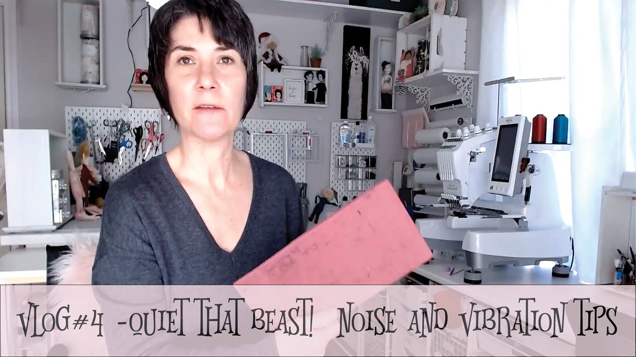 Quiet your sewing or embroidery machine - VLOG#4 - Multineedle or sewing machine vibration issues