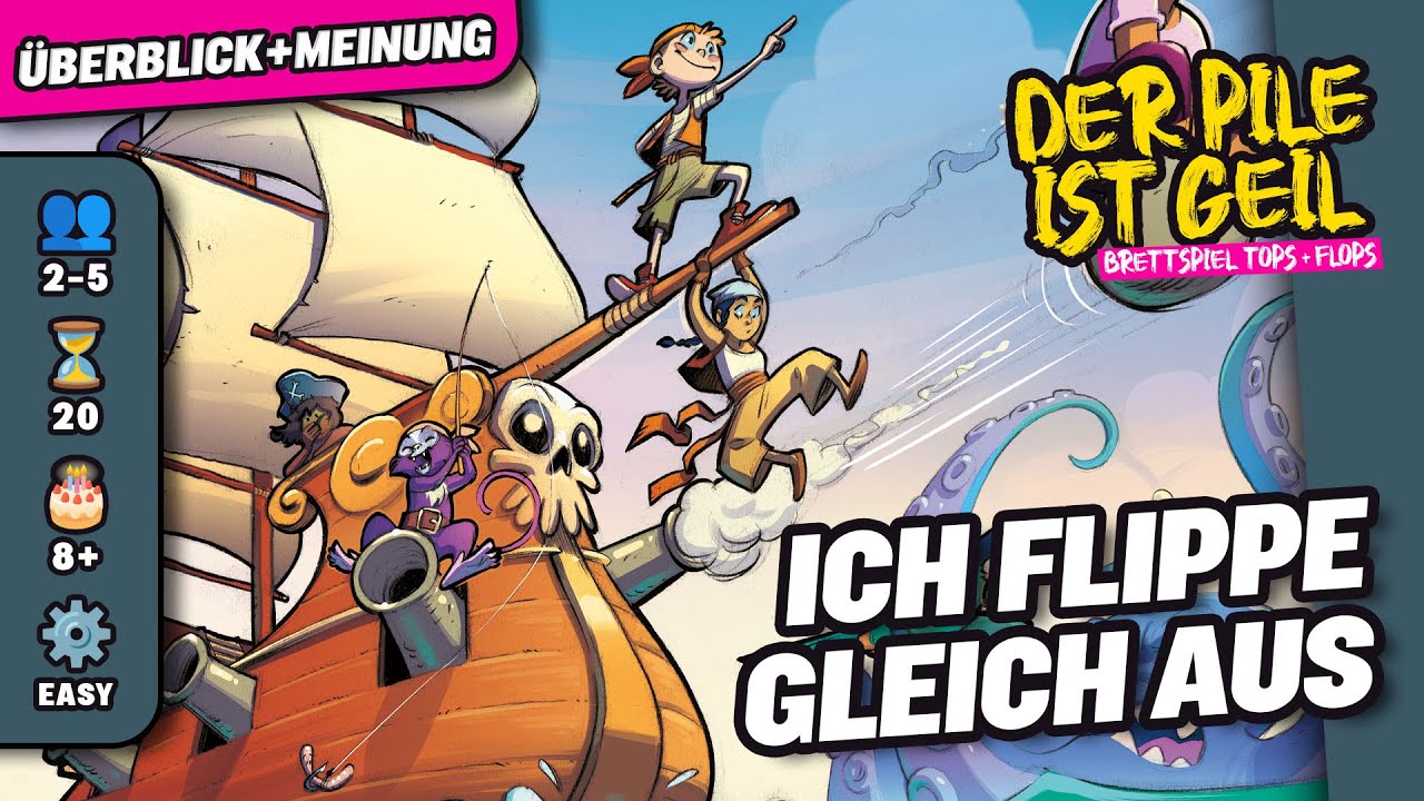 CAPTAIN FLIP - Brettspiel - Der Pile ist geil - Nominiert zum Spiel des Jahres 2024