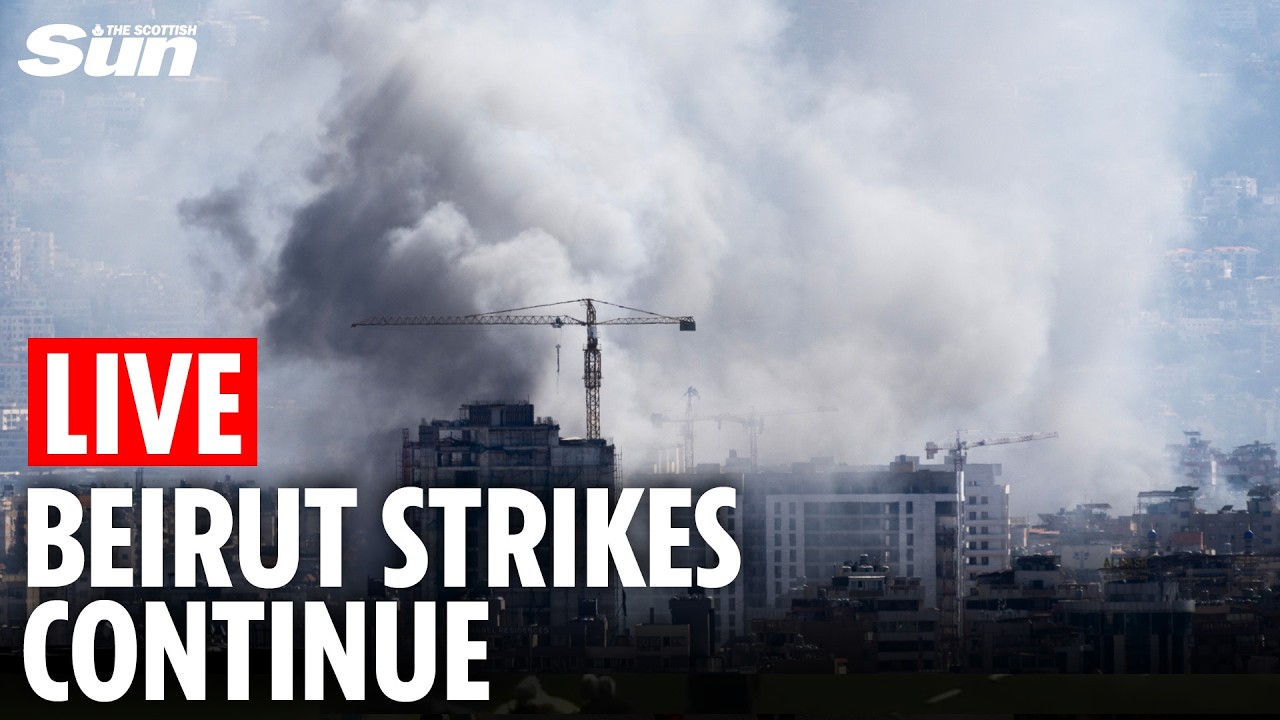 LIVE: Berirut skyline as Israel continues it's attacks on Lebanon
