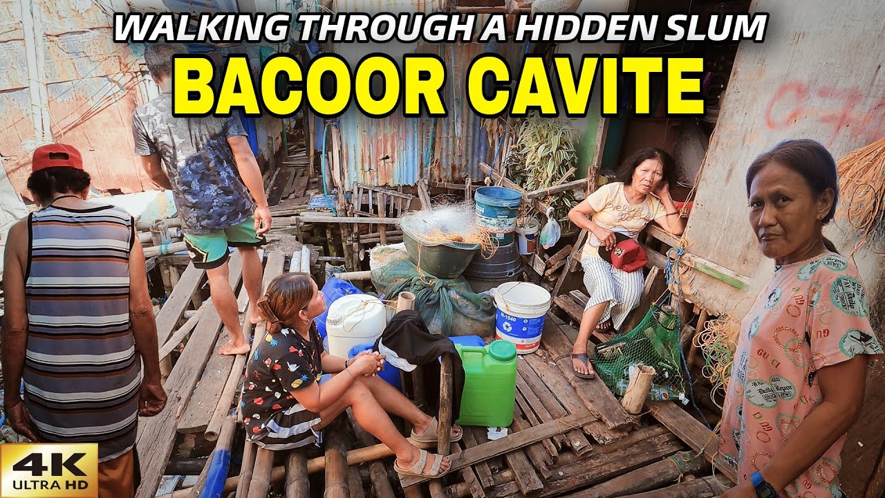 This Will Shock You. Didn't Expect To See This. Walking Through A Hidden Slum in Bacoor Cavite [4K]
