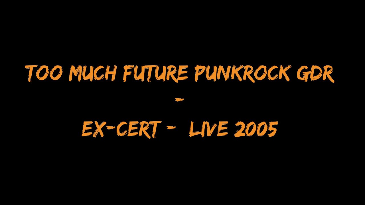 Too Much Future Punkrock GDR