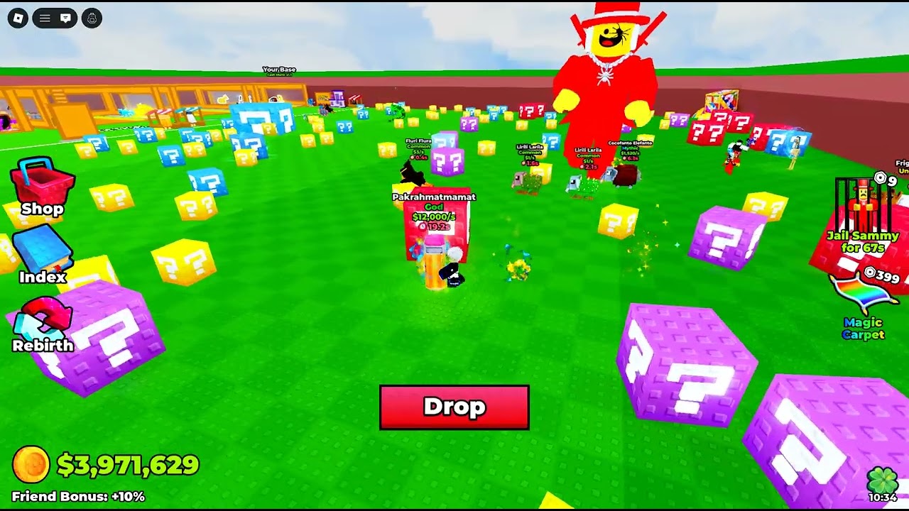 I played break a lucky block but the video stopped
