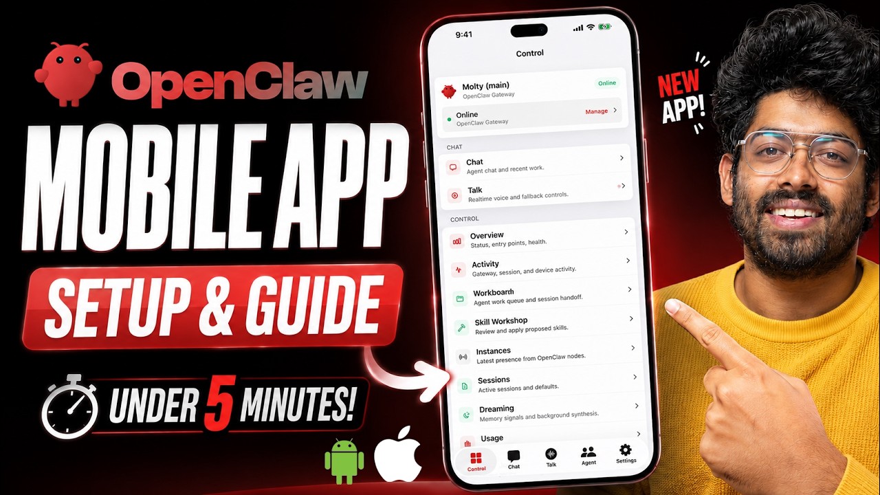 Как настроить OpenClaw Mobile менее чем за 5 минут | Android и iOS