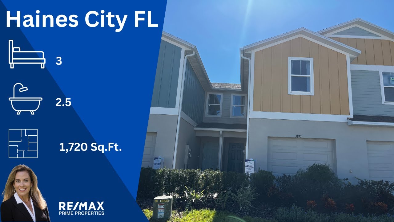 New townhome Haines City FL, 3 Bedrooms, 2.5 Baths. 1 Car Garage, 1720SqFt plus a Loft