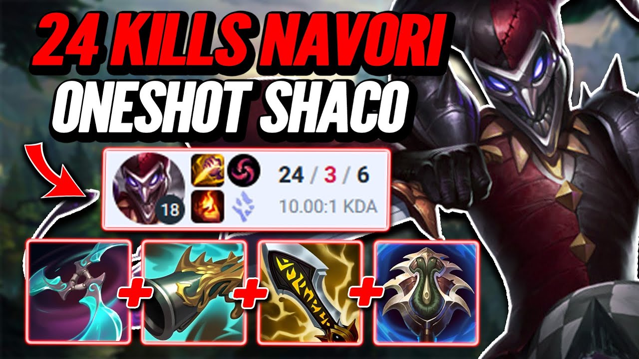 Navori Rush Shaco might be Broken! S14 Emerald [League of Legends] Full Gameplay - Infernal Shaco