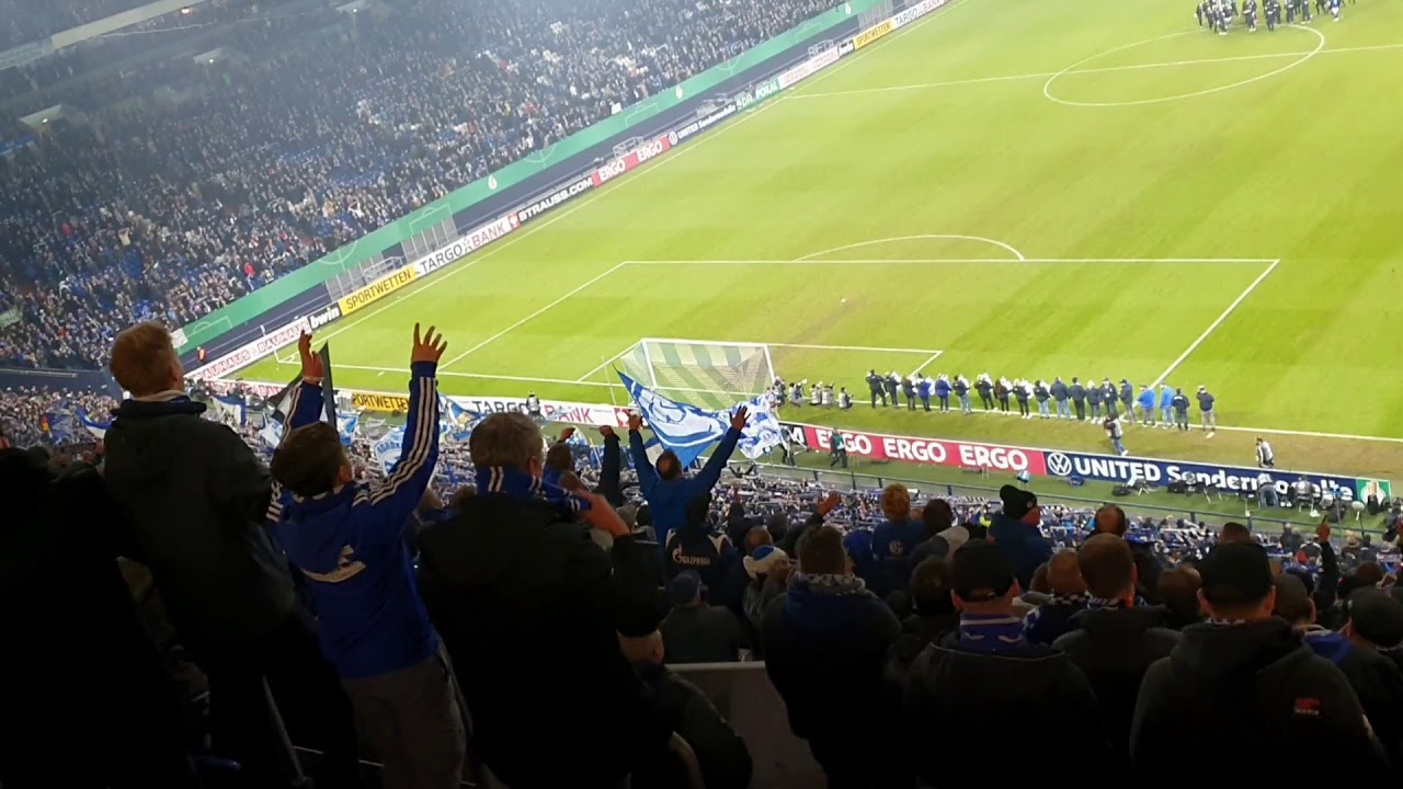 FC Schalke 04 3:2 Hertha BSC Berlin - Stimmung - Das Tor Live + nach dem Spiel - DFB Pokal - 04.2.20