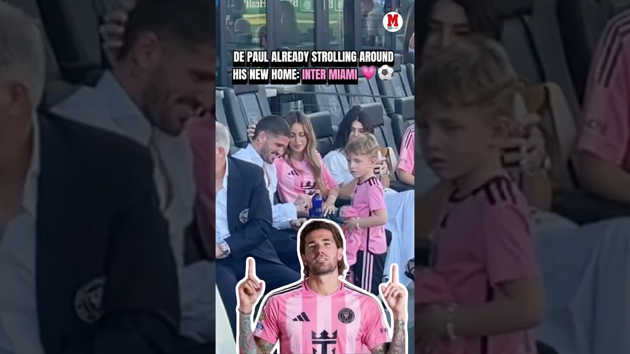 De Paul already strolling around his new home: Inter Miami 💗⚽️ #InterMiami #DePaul #Miami #mls