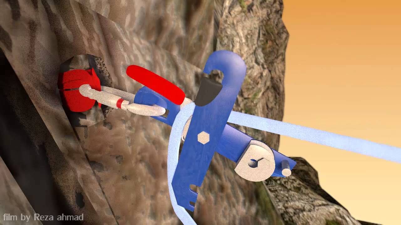 animasi mountain rescue menggunakan sistem tali tegang (tyrolean traverse)