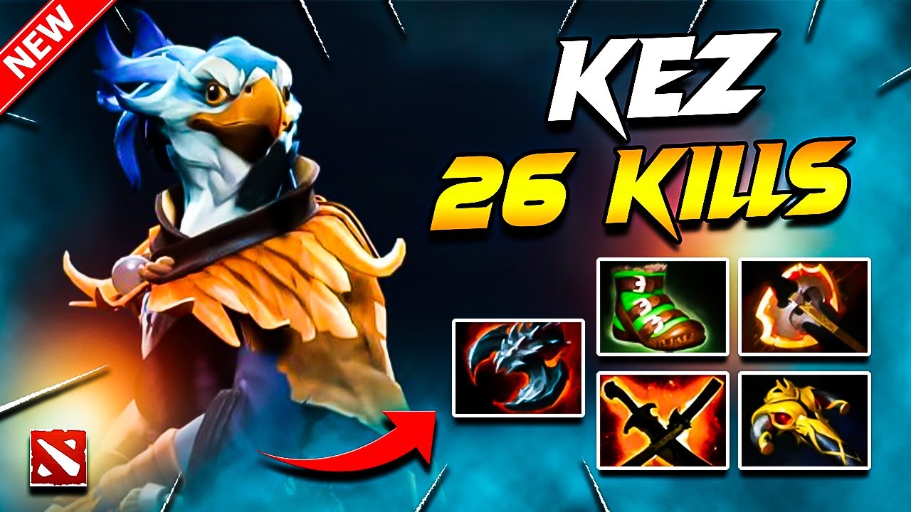 Kez Dota 2 Gameplay 26 Kills! | KEZ Carry Build Best Gameplay Guide 7.37 | DOTA 2 Pro KEZ Gameplay