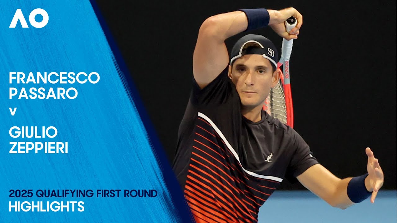Francesco Passaro v Giulio Zeppieri Highlights | Australian Open 2025 Qualifying First Round