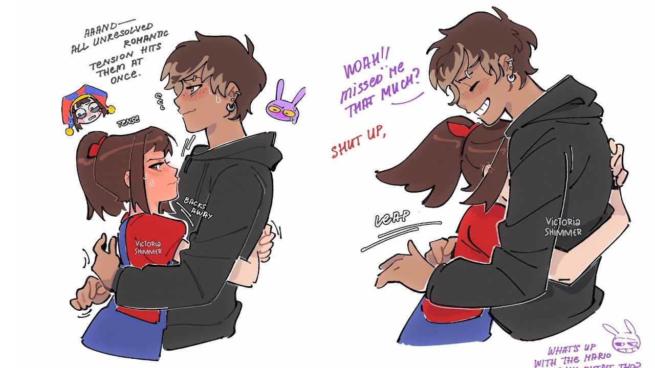 Jax And Pomni As Humans! The Amazing Digital Circus Comic Dub 