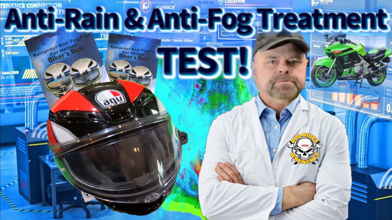 Testing Biker's Run Antifog & Antirain Visor Treatment