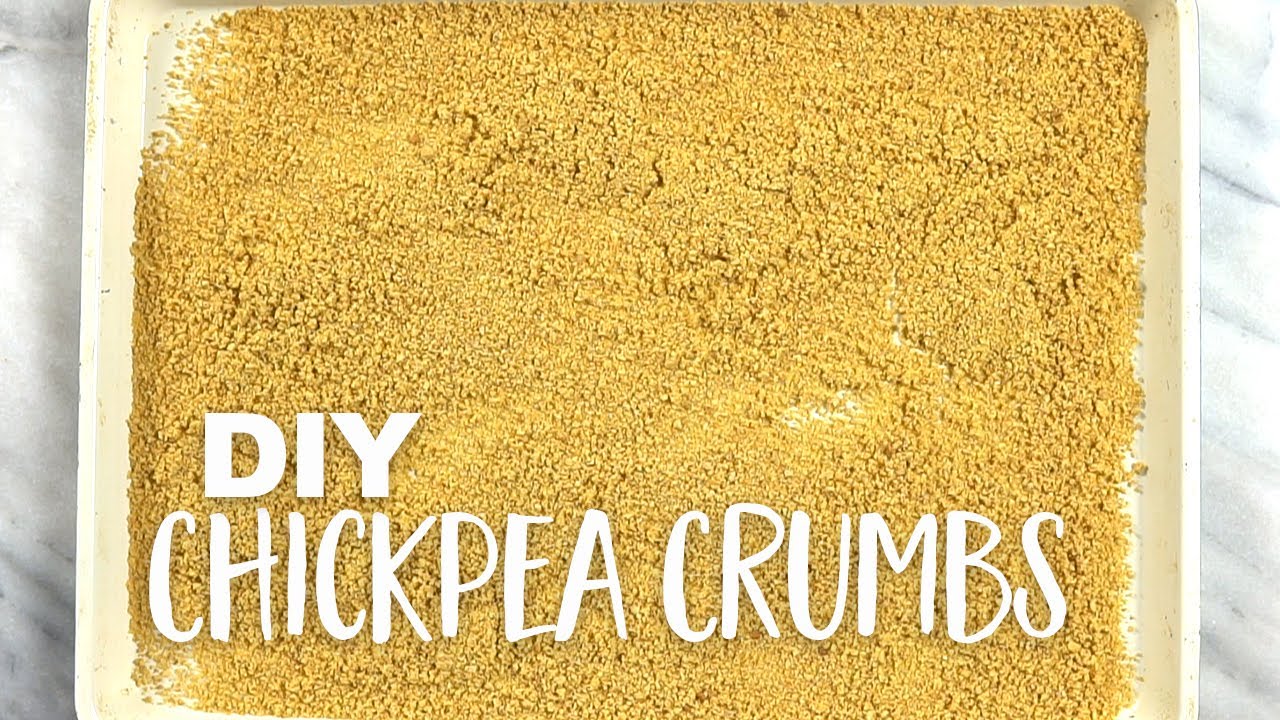 DIY Chickpea Crumbs (vegan, plant-based, oil-free, grain-free)