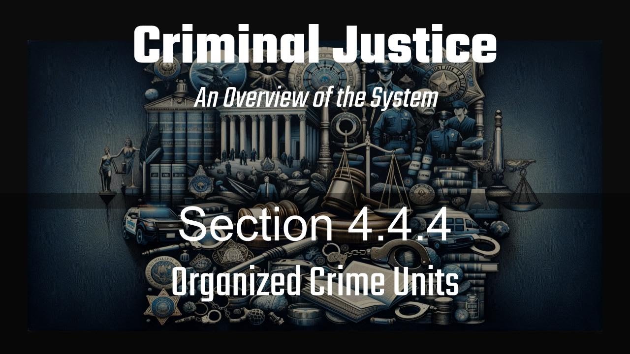 Section 4.4.4: Organized Crime Units