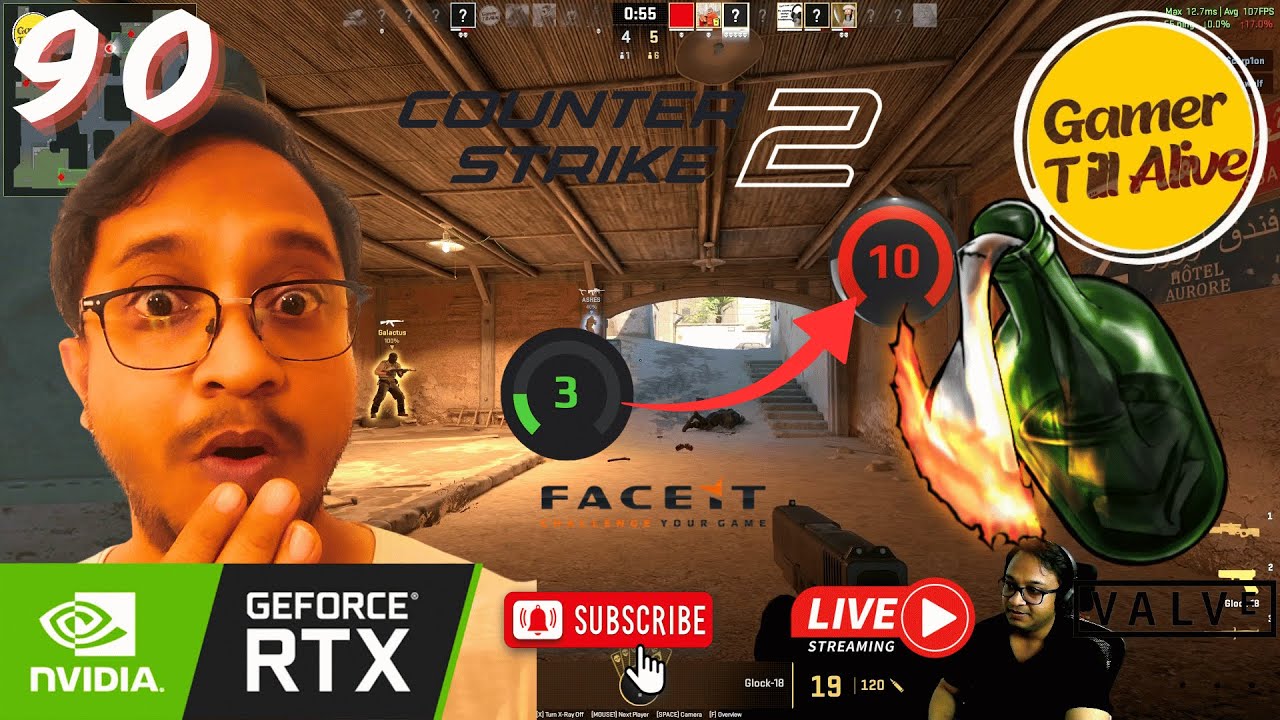 CS 2 Gameplay 90 Live SOLOQ #cs2 #cs2gameplays #cs2clips #cs2moments #cs2india #cs24klive #faceit