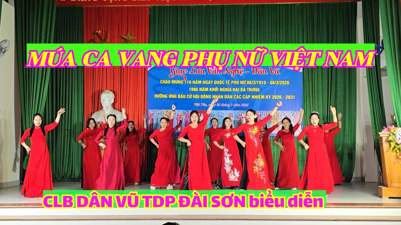 Múa CA VANG PHỤ NỮ VIỆT NAM, biểu diễn do CLB TDP ĐÀI SƠN. Thật tuyệt vời! 💃🇻🇳 #Múa #PhụNữ #ViệtNam