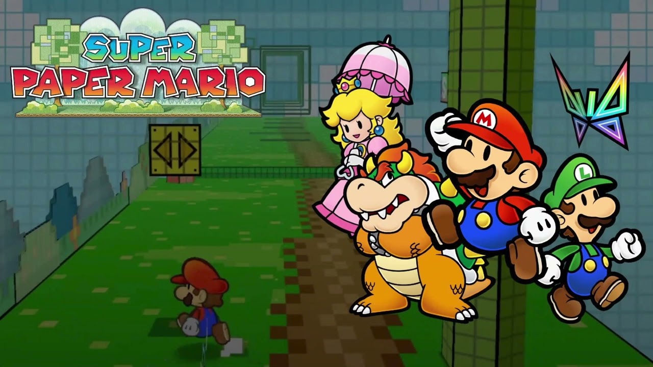 The Open Plane (The Bitlands) - Super Paper Mario (Slowed Down)