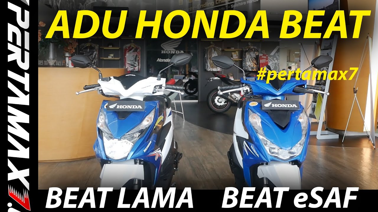 KOMPARASI Perbedaan Honda BeAT 2019 VS All New Honda BeAT eSAF 2020 Biru Putih Terbaru #esaf #honda