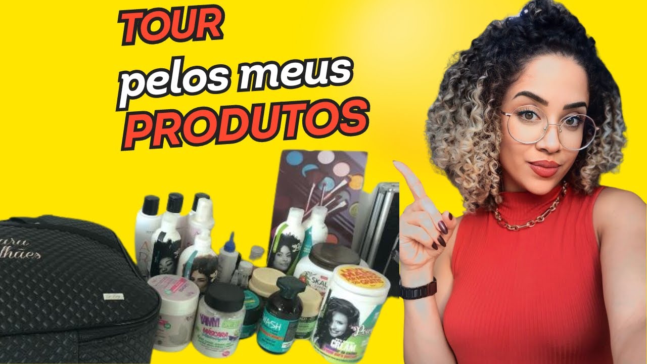 Tour pelos Meus Produtos | Meus Favoritos para Cabelos Cacheados!