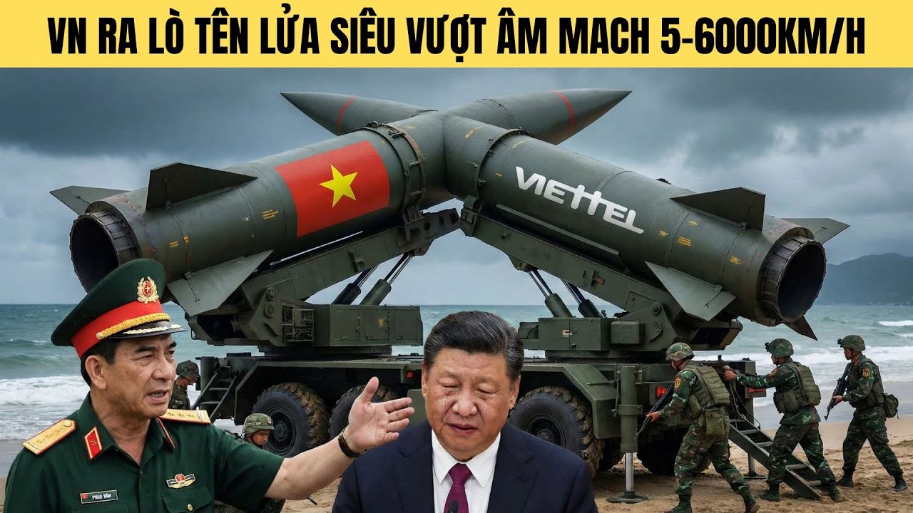 6000km/h Tên lửa siêu vượt âm-Mach 5 của VN lộ diện-TQ run sợ