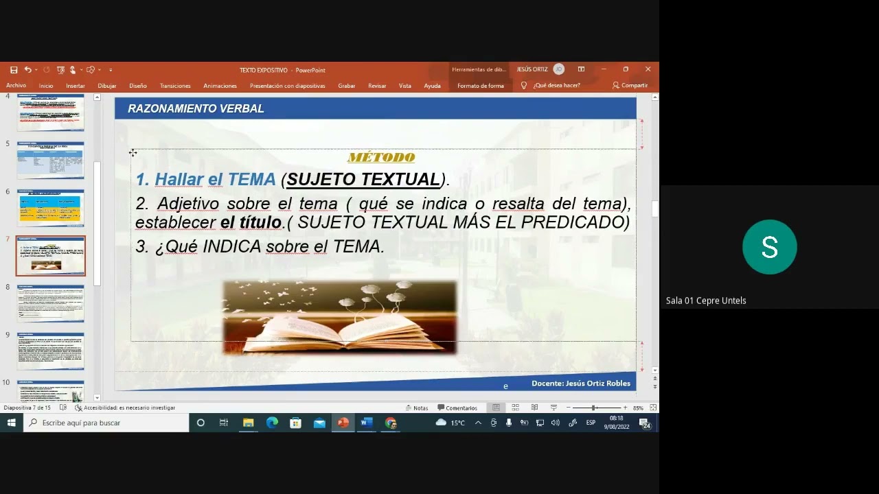 Textos expositivos - Habilidad Verbal / Clase completa / Cepre Untels / Semana 16